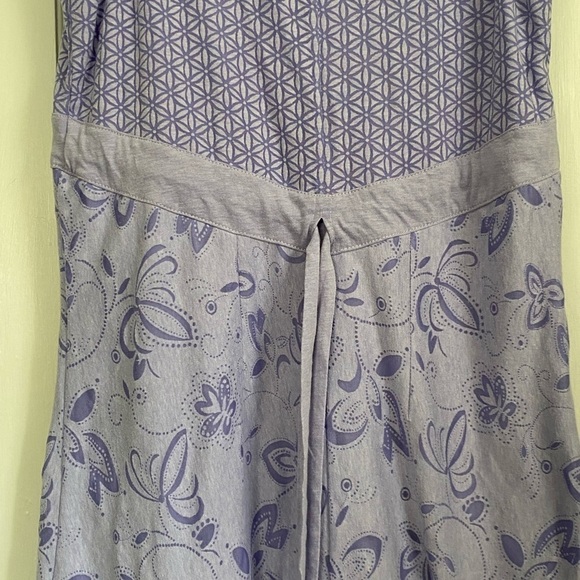Athleta Vyasa Sleeveless Layered knee Length Scoopneck  Flower Dress Sz: Medium - Picture 4 of 11